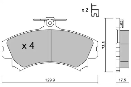 Комплект тормозных колодок AISIN BPMI-1003